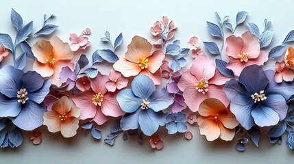 Delicate Floral Borders for Creative Graphics