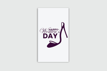 Happy Women's day template and banner design 