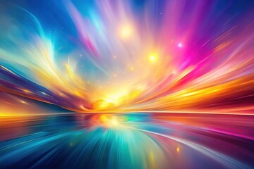 Obraz premium Dreamy Pastel Abstract Art, Long Exposure Photography