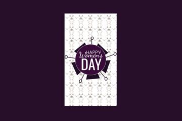 Happy Women's day template and banner design 