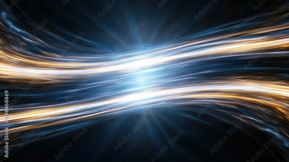 Aufkleber dynamic light waves create mesmerizing effect in this abstract image