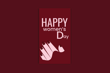 Happy Women's day template and banner design 