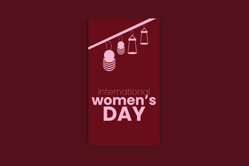 Happy Women's day template and banner design 