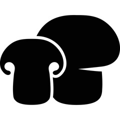 Simple vector icon mushrooms
