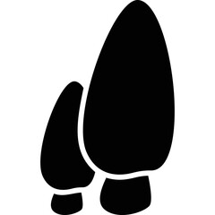 Simple vector icon mushrooms