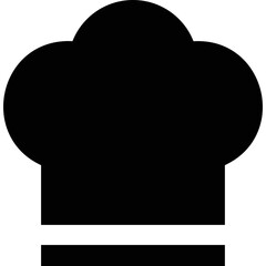 Simple vector icon chef hat