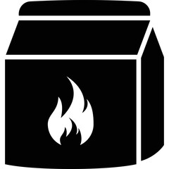 Simple vector icon pack of coals
