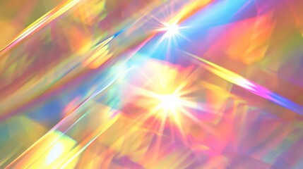 Obraz premium Rainbow reflective colorful sunlight on textured surface of wall. Dispersion and refraction of light.