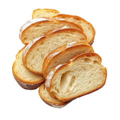 Delicious Slices of Crusty Bread, Freshly Baked and Ready to Enjoy