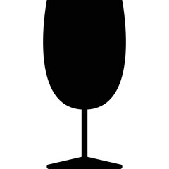 Simple vector icon wine glass