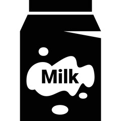 Simple vector icon milk box
