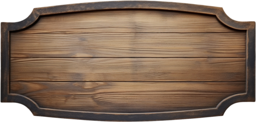 Wooden signboard transparent background
