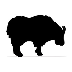 Mountain Goats silhouette. Goat Vector Illustration. Black and white collection of various goat silhouettes. Perfect for farm, nature, and animal-themed designs. Mountain Goat logo images illustration