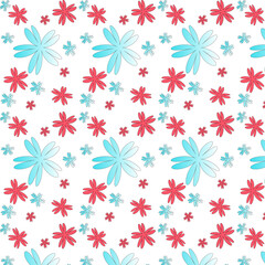 pattern with flowers ,seamless flower