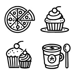 your minimalist bread icon with clean lines on a white background