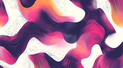 Digital wave patterns featuring fluid, seamless lines with a futuristic touch, on a clean white background. 