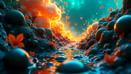 ALIEN fractal background