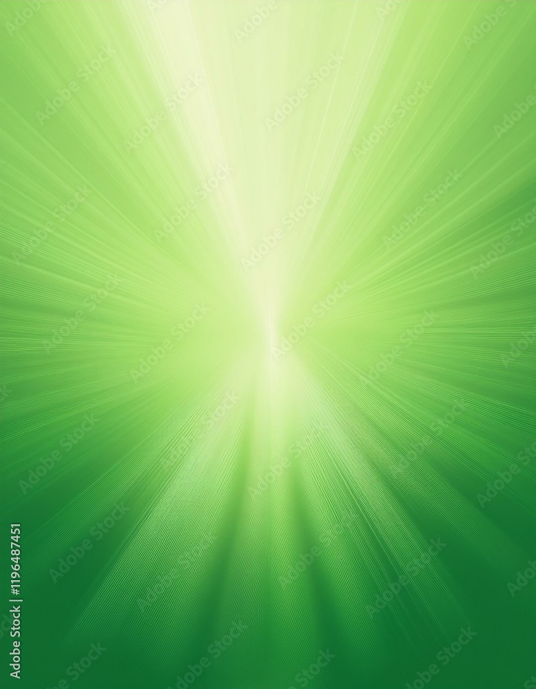 Poster abstract green gradient backdrop with sunlight rays. generated image