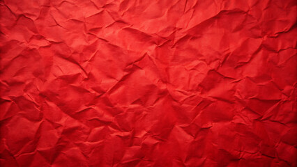red crumpled paper textured background