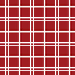 Naklejka premium Red and white check pattern design