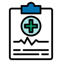 Fototapeta premium Medical Report Icon