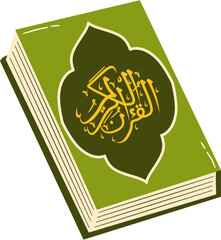 Islamic Doodle Vector, Al Quran Illustration