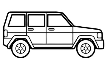 Modern SUV Linework Design