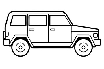 Modern SUV Linework Design