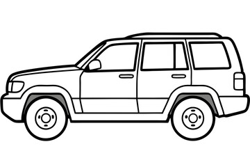 Modern SUV Linework Design