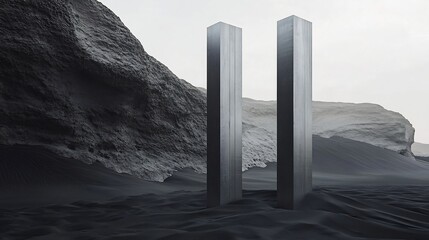 Monolithic Structures in a Desolate Landscape
