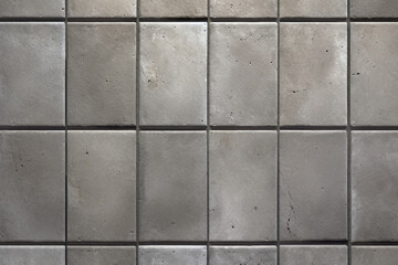 Processed collage of grey marble floor tiles surface texture. Background for banner, backdrop