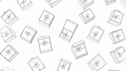 Chaotic Pattern of Paper Boxes