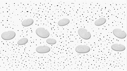 Dots on a white background