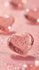 Obraz premium Valentine's Day Instagram Stories Template with Hearts. Romantic design perfect for expressing your love to that special someone or creating engaging brand content.
