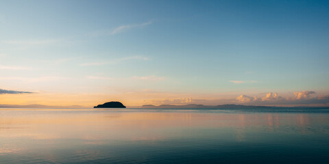 Island on New Zealand Lake