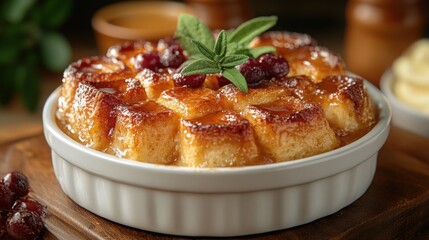 Delicious Bread Pudding Sweet Treat Ready to Eat.