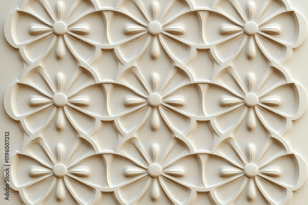 Poster sophisticated classical 3d pattern. ancient ornament. background image. created with generative ai t