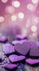 Obraz premium Valentine's Day Instagram Stories Template with Hearts. Romantic design perfect for expressing your love to that special someone or creating engaging brand content.