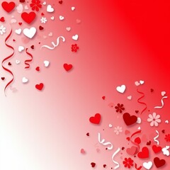 Happy Valentines Day with Hearts