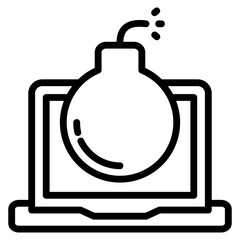 Obraz premium Ddos Attack Icon