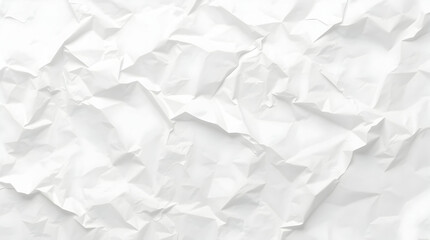 Obraz premium High-Quality Crumpled white Paper Texture for Design Projects 