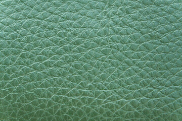 Green leather texture, soft texture, green leather background, abstract background.