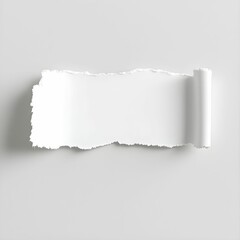 Torn White Paper: A Canvas for Creativity"