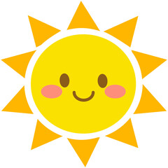 Smile Sun Cartoon Icon