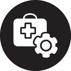 Obraz premium Medical glyph icon