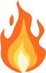 Flame Flat Vector icon 
