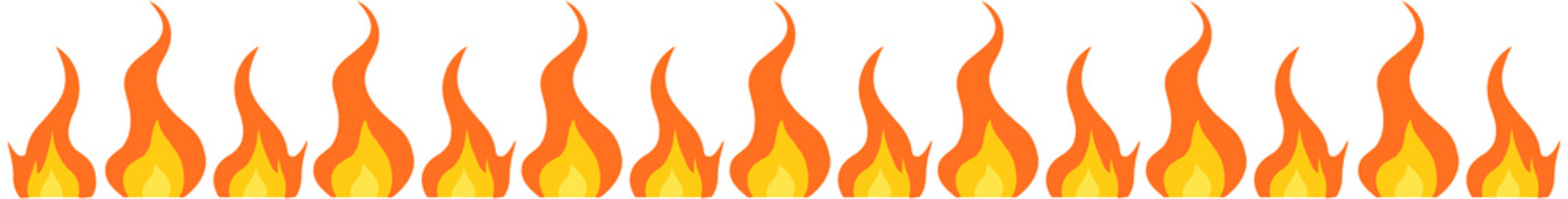 Fire Flame divider Icon

