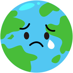 crying earth icon