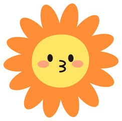 cartoon chirp emoticon painted face