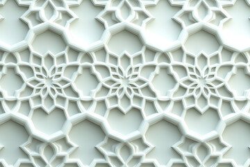 Sophisticated classical 3d pattern. Ancient ornament. Background image. Created with Generative AI technology.